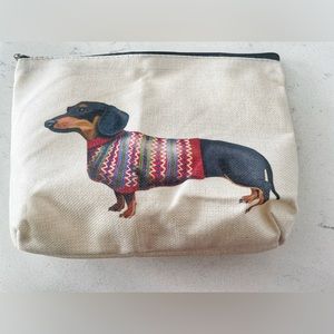 Dachshund Makeup Toiletry Bag NWT